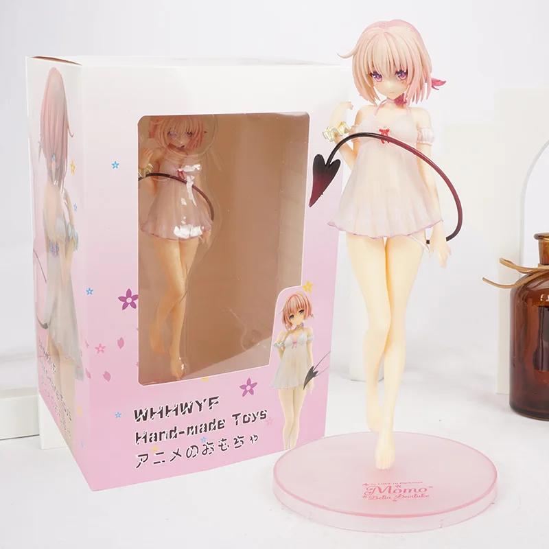 To LOVE Ru Darkness 애니메이션 피규어, 모모 벨리아 데비루크 PVC 액션 피규어 섹시한 파자마 수영복 비키니 소녀 컬렉션 완구