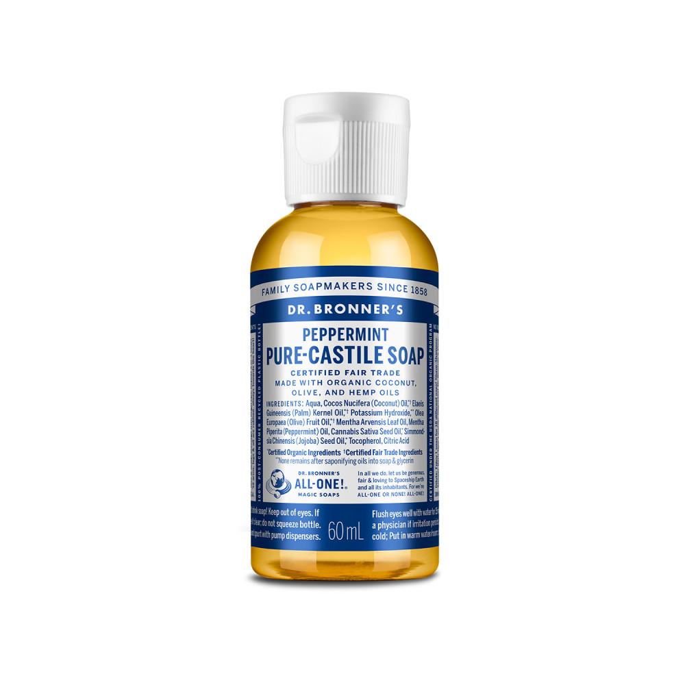정품 닥터브로너스 페퍼민트 퓨어 캐스틸 리퀴드 솝 60ml