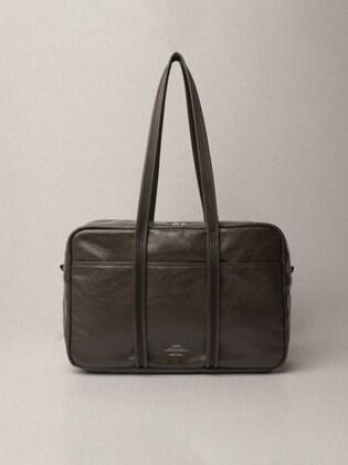LEATHER BOSTON BAG_3colors (M/L)