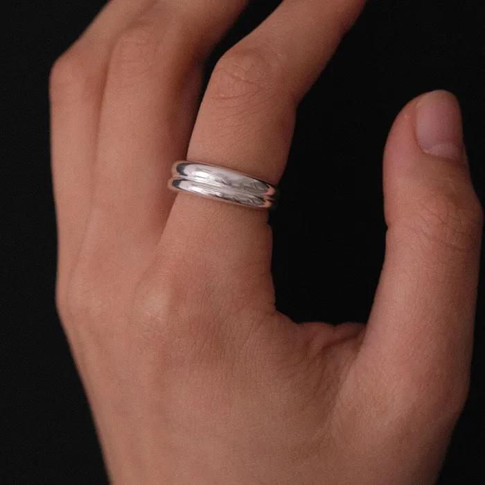 Double Loop Ring (silver925)(2color)