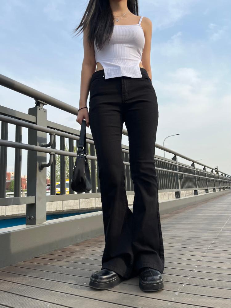 [타임라인서울] 스판 슬림 코튼 부츠 컷 팬츠(2color)