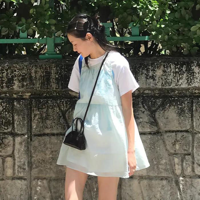 SHEER LACE ORGANZA DRESS_MINT