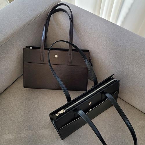 싸이클 빅 스퀘어 숄더 바게트 토트 쇼퍼백 아이패드 A4 노트북 가방 6컬러