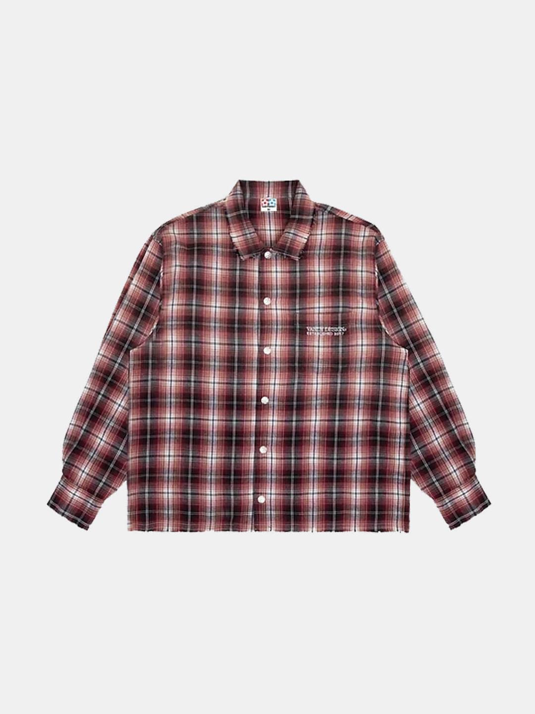 반디더핑크 FLOWER FLANNEL SHIRTS-RED