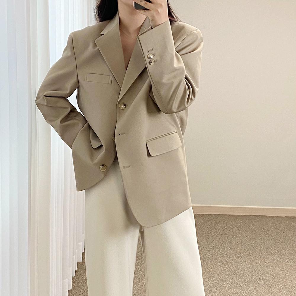 프렌시 자켓/여성 여자 가을 간절기 오버핏 자켓