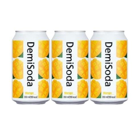 동아오츠카 데미소다 망고 350ml 48캔/탄산 캔 음료, 350ml, 48개