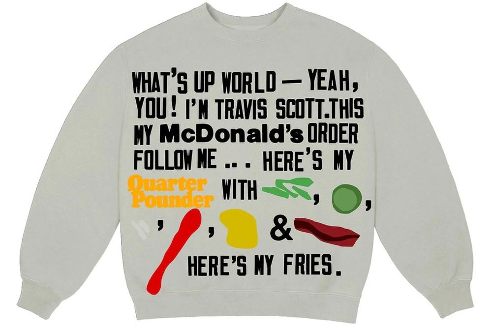 fw20 CPFM 트래비스 스캇 롱슬리브Travis Scott x CPFM 4 CJ Script Crewneck Sweatshirt Grey