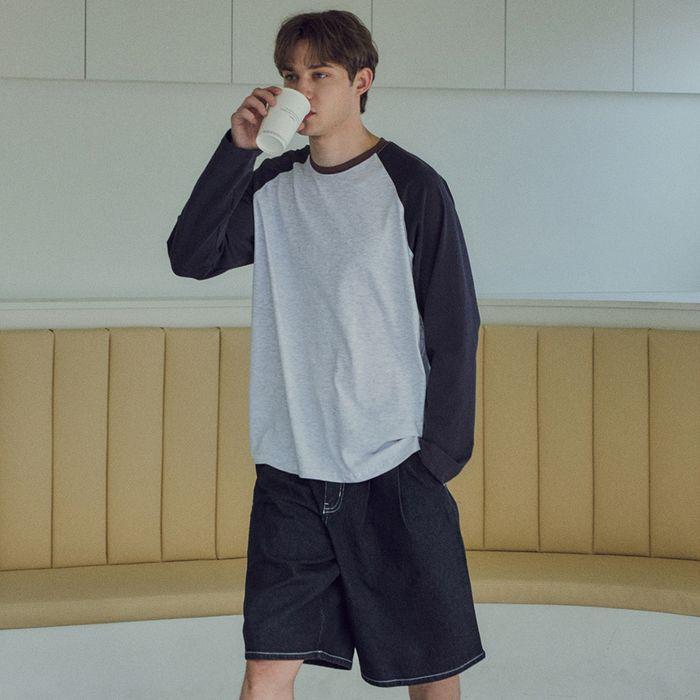 Raglan Stitch Sleeve T-shirt_3 Color(W25-TP11)