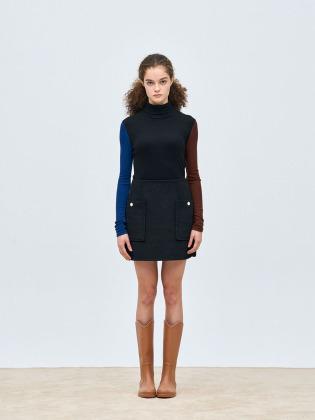 LINA MINI SKIRT, BLACK