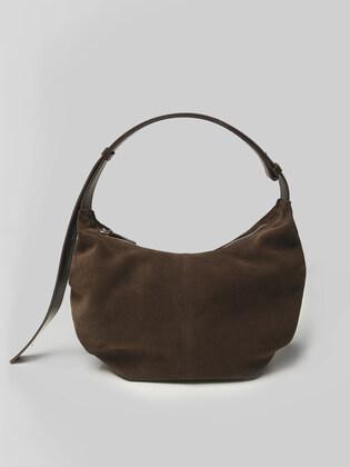 Shoulder leather bag (Brown)