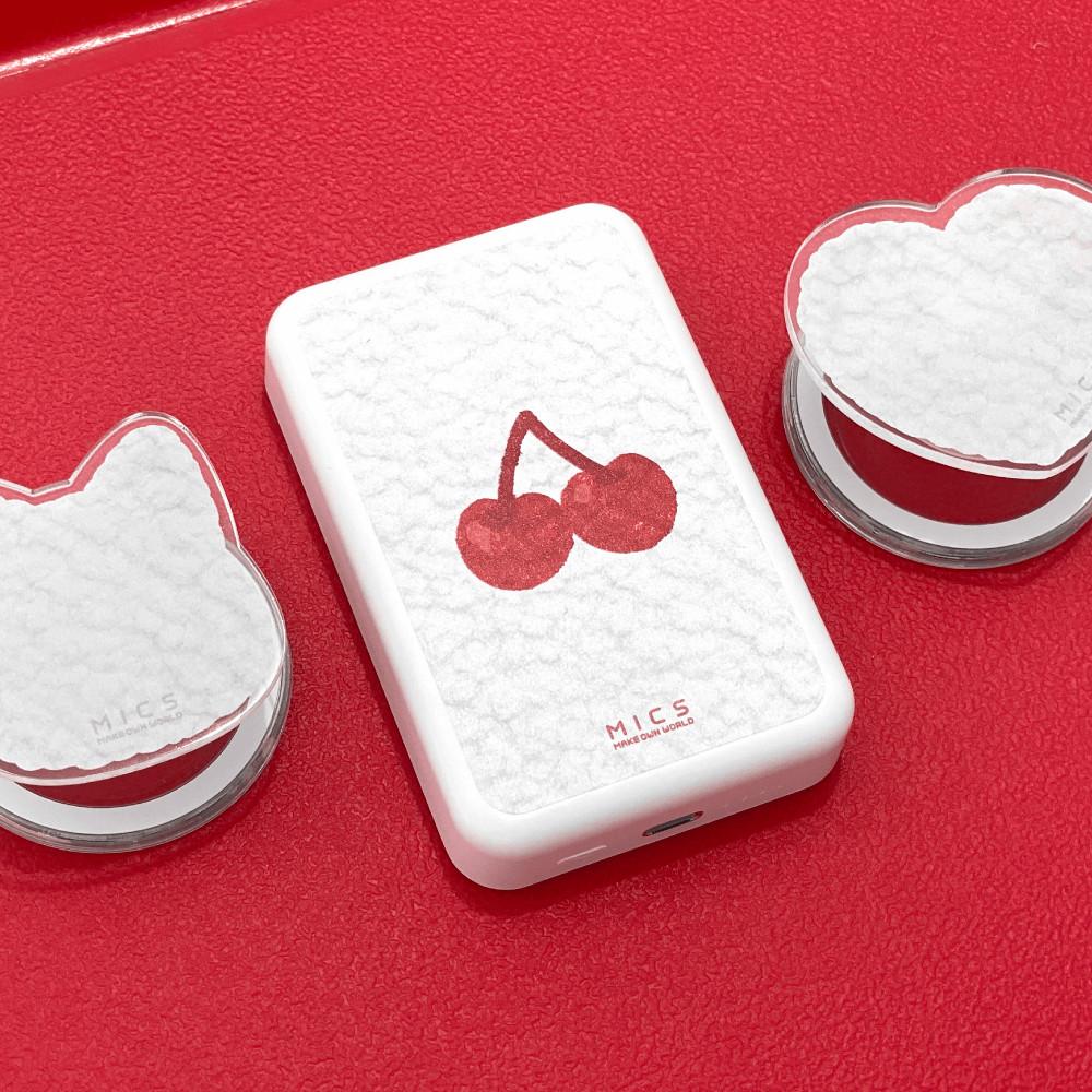 [믹] 양털 체리 맥세이프 보조배터리 5,100mAh 10,000mAh