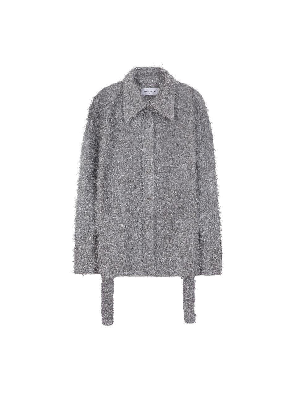 CAEL HAIRY BELT SHIRT_GRAY