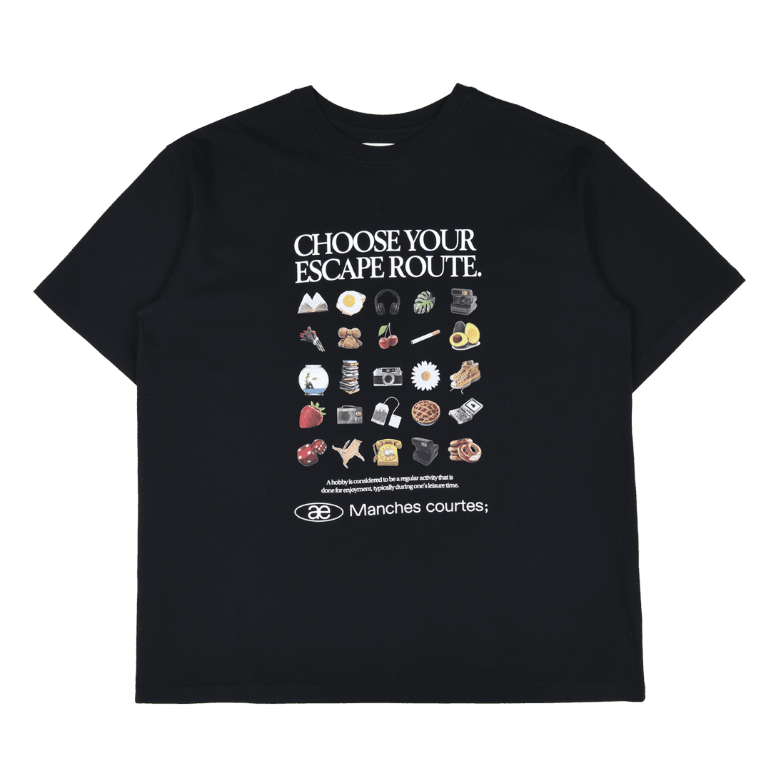 ESCAPE ROUTE T-SHIRTS [BLACK]