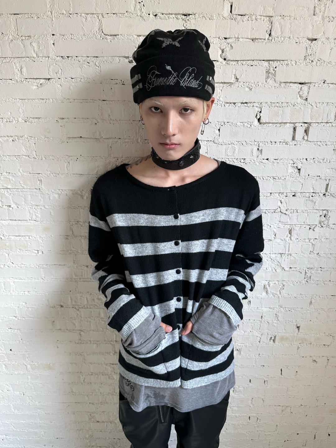 FromTheisland Star Stripe Cardigan