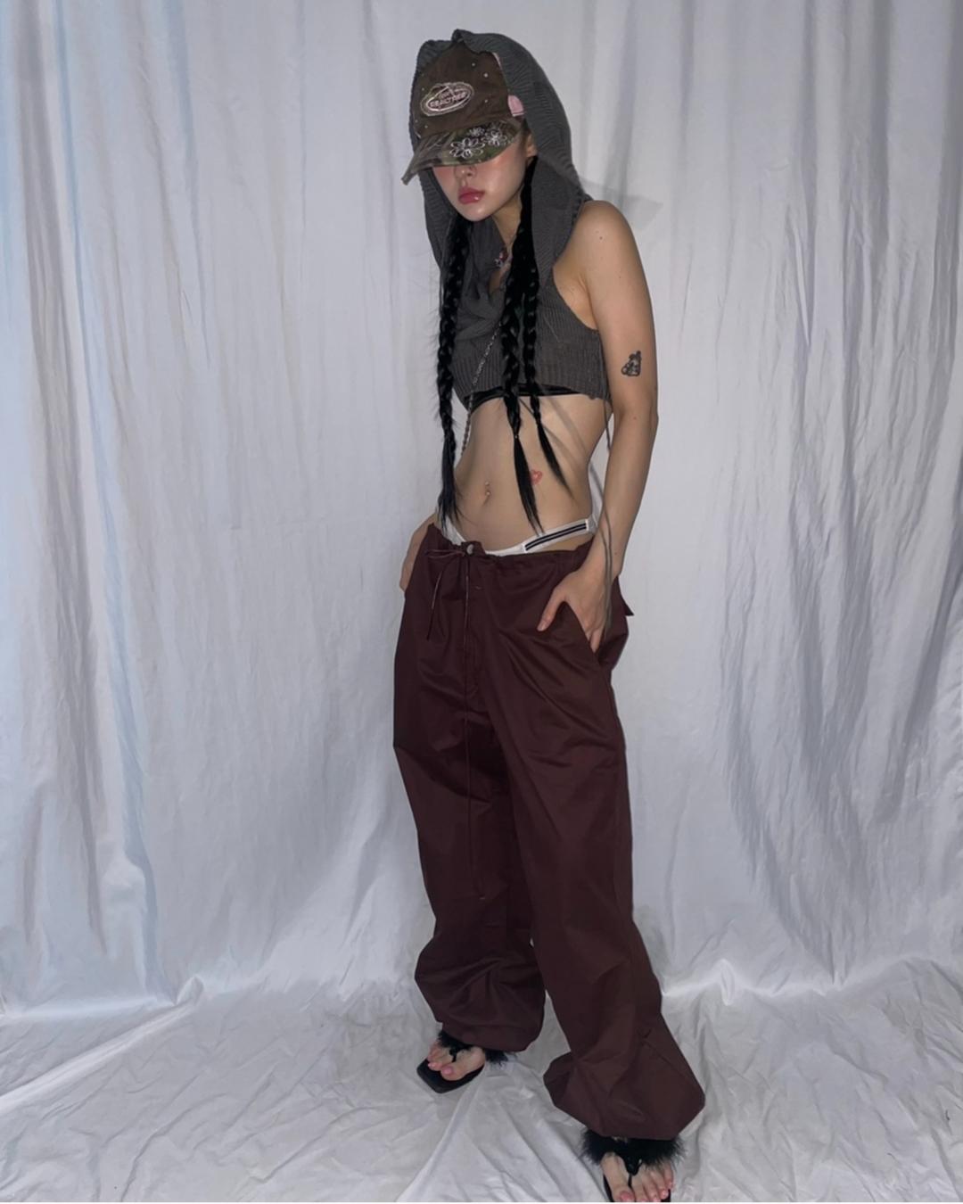 Tree wide string pants