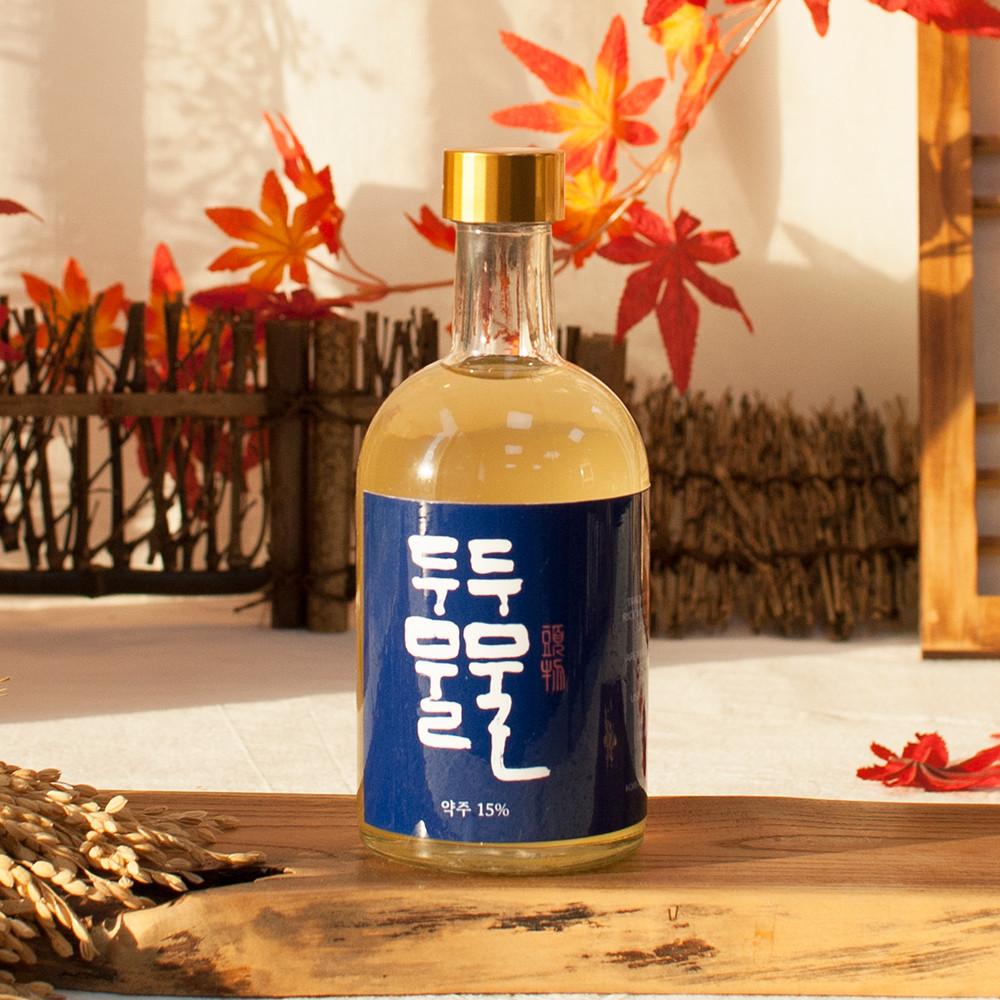 [ 두두물물 약주 ] 375ml / 15도 / 생 약주 / 선물 용 케이스 소 박스 포함 [원산지:국산(경기도)]