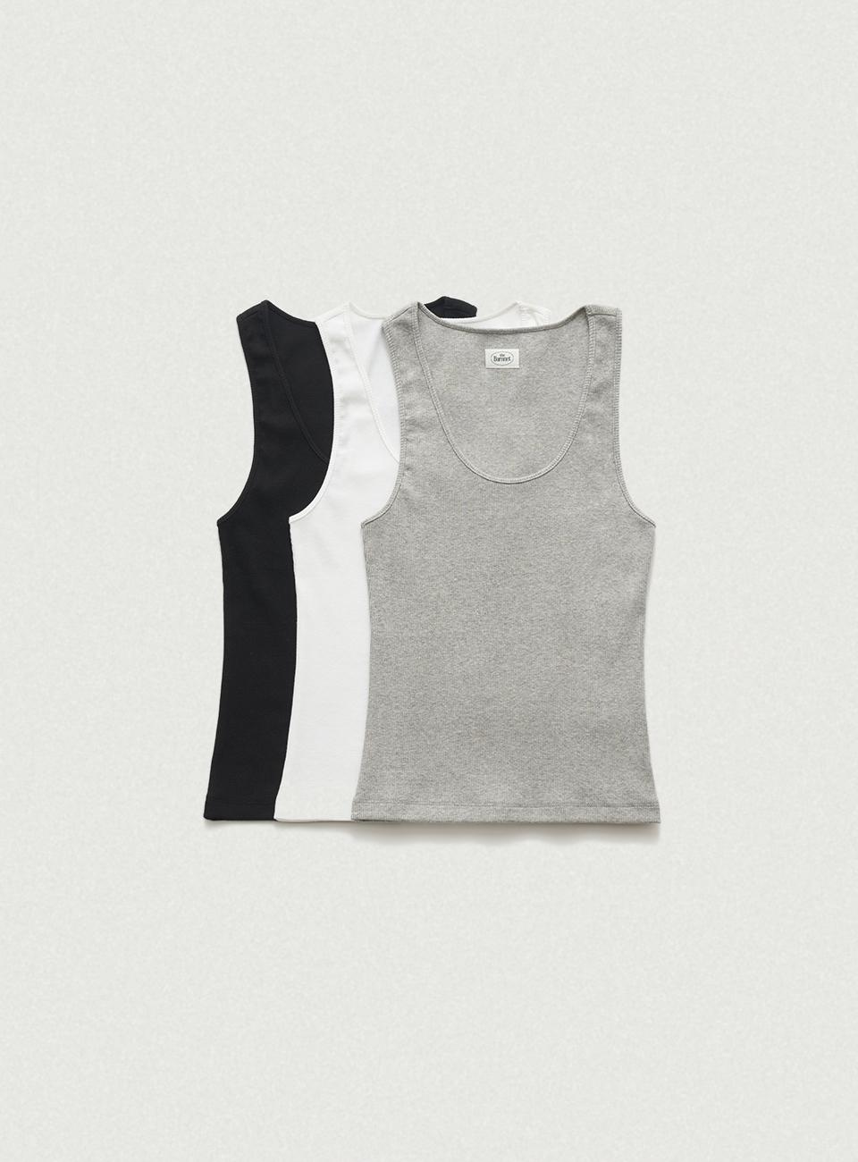 3-Pack U-Neck Ribbed Tank Top [10월 초 순차 배송]