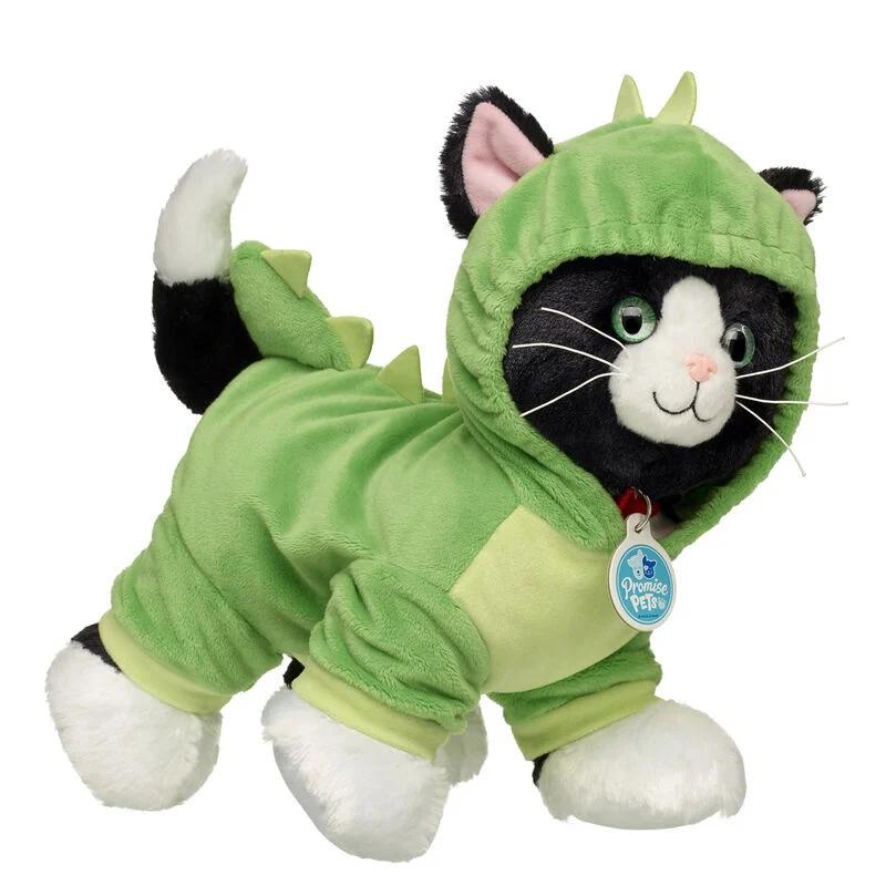 Promise Pets™ Tuxedo Kitty Stuffed Animal Dinosaur Halloween Gift Set