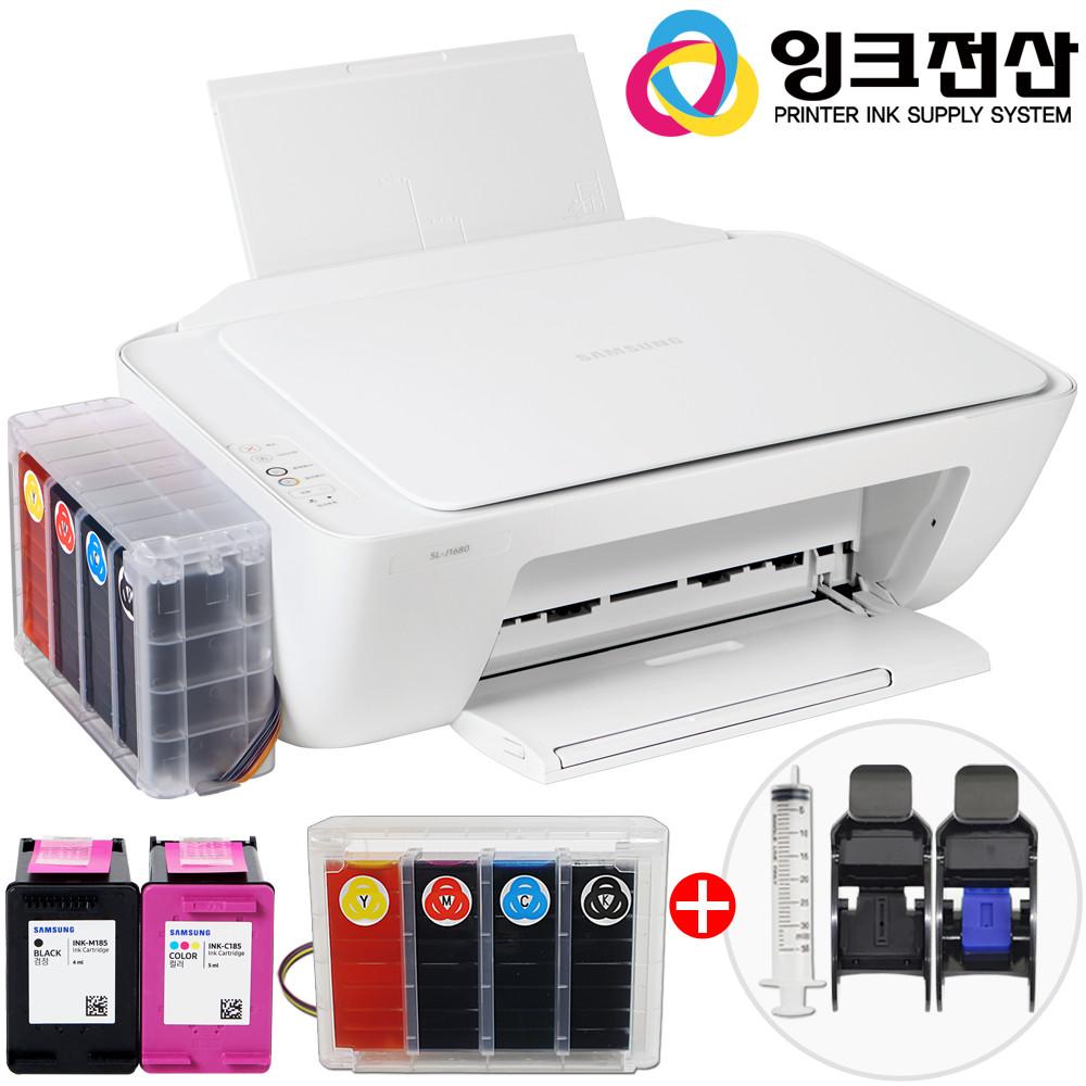 삼성전자 SL-J1680 무한잉크복합기 프린터기 가정용 프린트기 잉크젯 무한리필 컬러