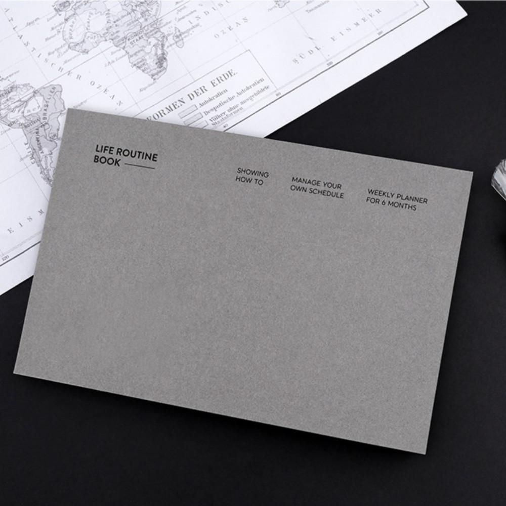 나만의 루틴 북 위클리 플래너 만년 6개월 습관 해빗 골 트래커