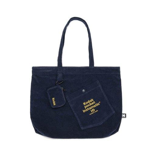 코듀로이 에코백 NAVY