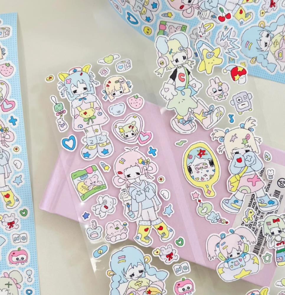 CAPSULE sweet setting 55mm 롤 스티커