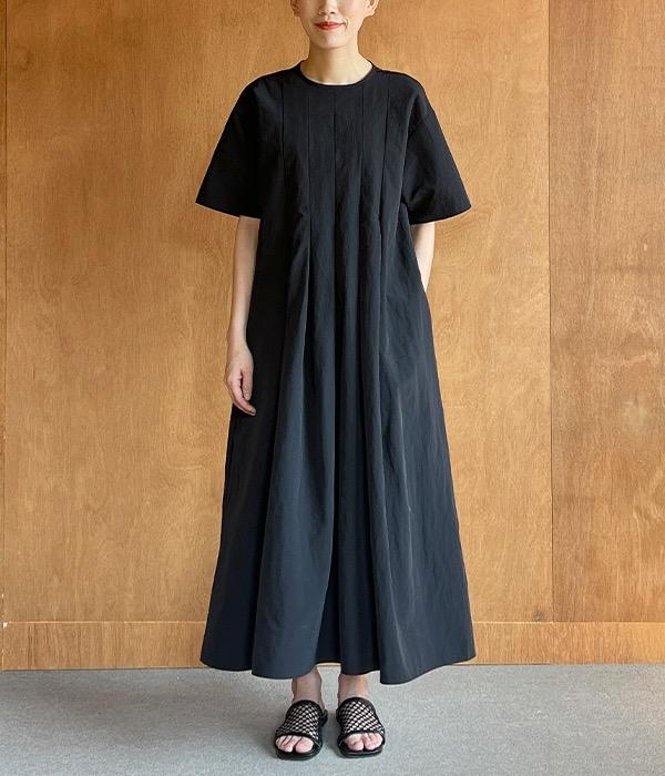 핀턱 롱 원피스