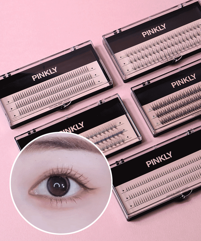 [당일출발/사은품] 핑클리 가닥속눈썹 인조속눈썹 부분 셀프 속눈썹연장 5종
