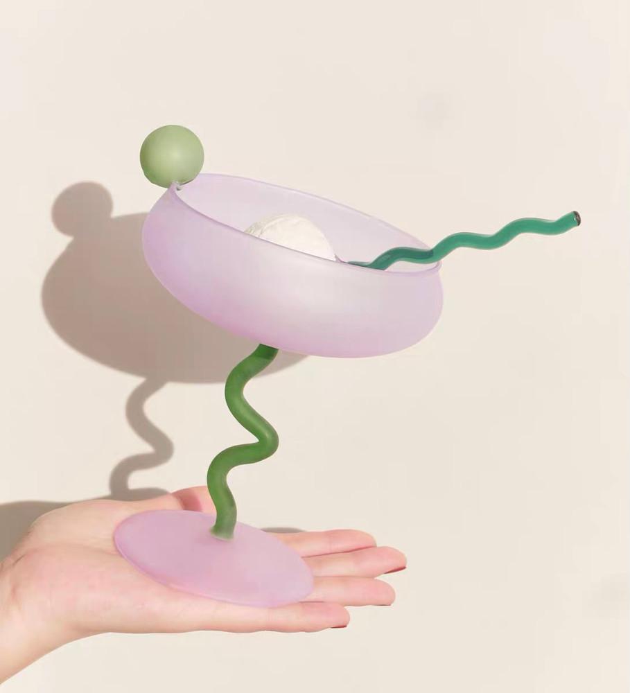 고블렛 아이스크림잔 아포카토 푸딩 유리 요거트컵