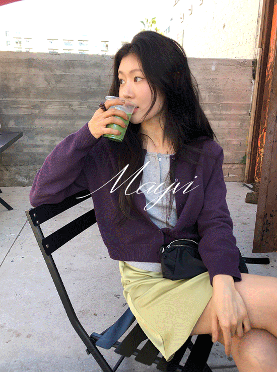 언더비 [얼리스프링🌸/Mayvi] Muah 소프트 라운드넥 가디건 (3 color)