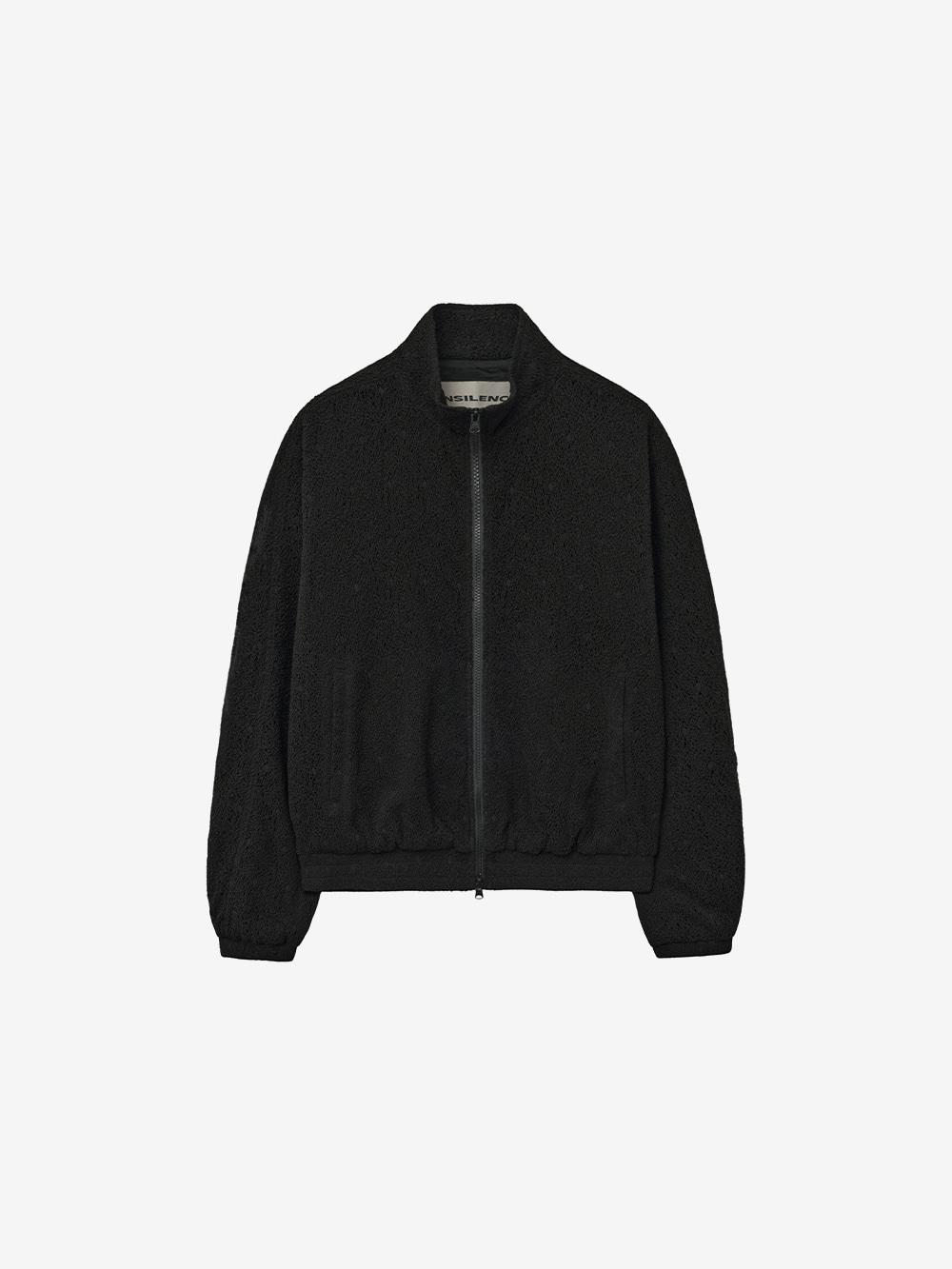 레이스 집업 점퍼 BLACK