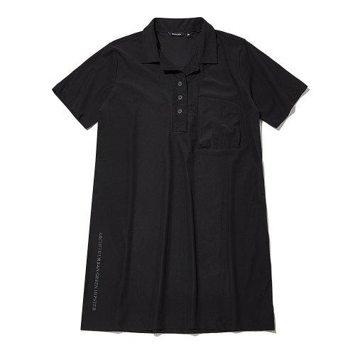 우먼스 셔츠에리 냉감 원피스 블랙 ITX2OM55ABK