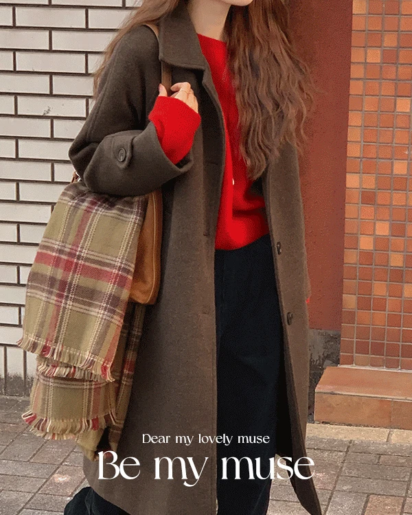 [무배][MADE/누빔안감] 코스터 울블렌딩 싱글 누빔 안감 코트