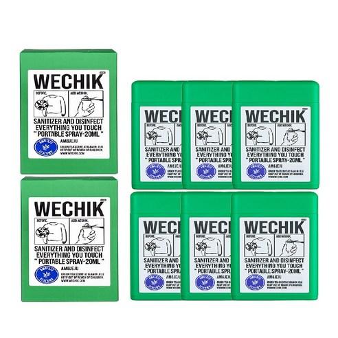위칙 포켓 소독 스프레이, 20ml, 6개