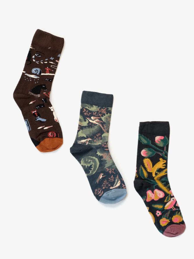 (3 type) Illust socks_빠른출고