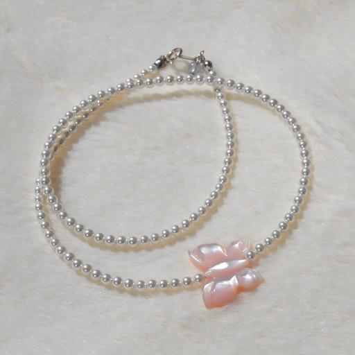 [단하나] 발레리나 🩰 천연 자개 핵진주 목걸이