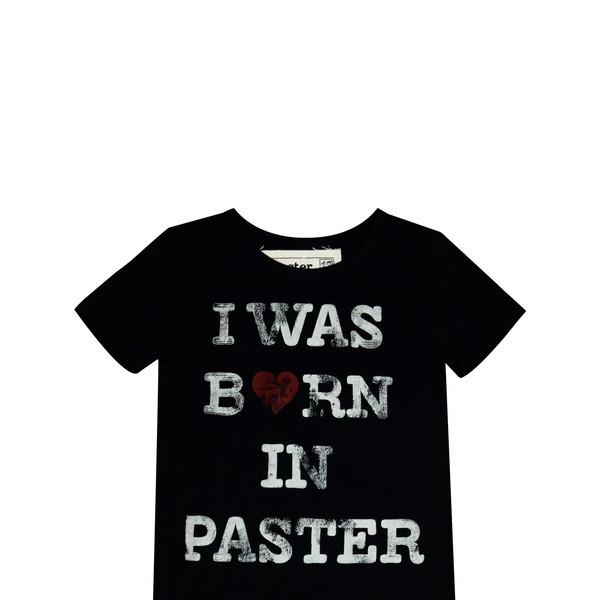 I WAS BORN IN T-SHIRT, BLACK