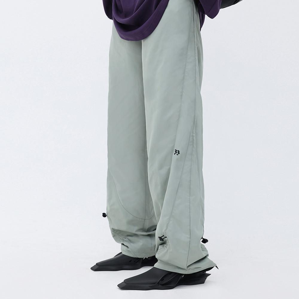 바람막이바지 와이드바지 스트링팬츠 고무줄바지