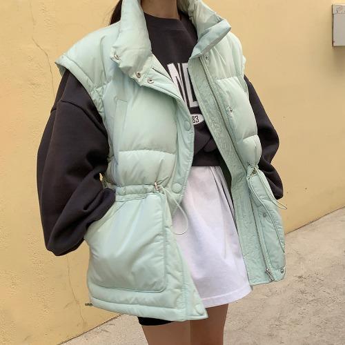 미엔나 스트링 오리털 패딩조끼