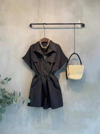 이런 상품 어때요? (신상,무료배송)신시아 바스락 카라 포켓 스트링 집업 반바지 점프슈트 3color C