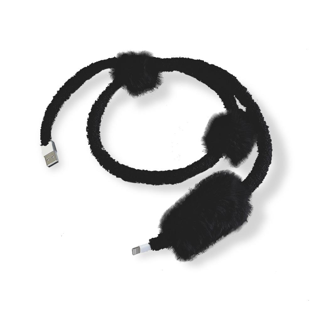 Soft Fur Cable (iPhone전용) *Black