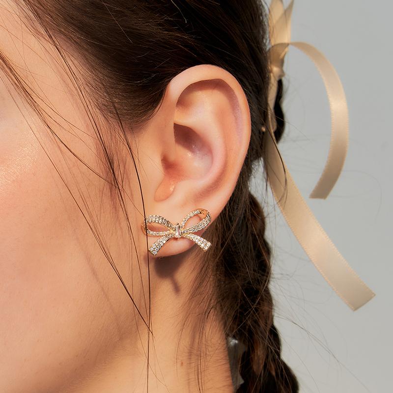 [김남주,츄 착용]french ribbon earring