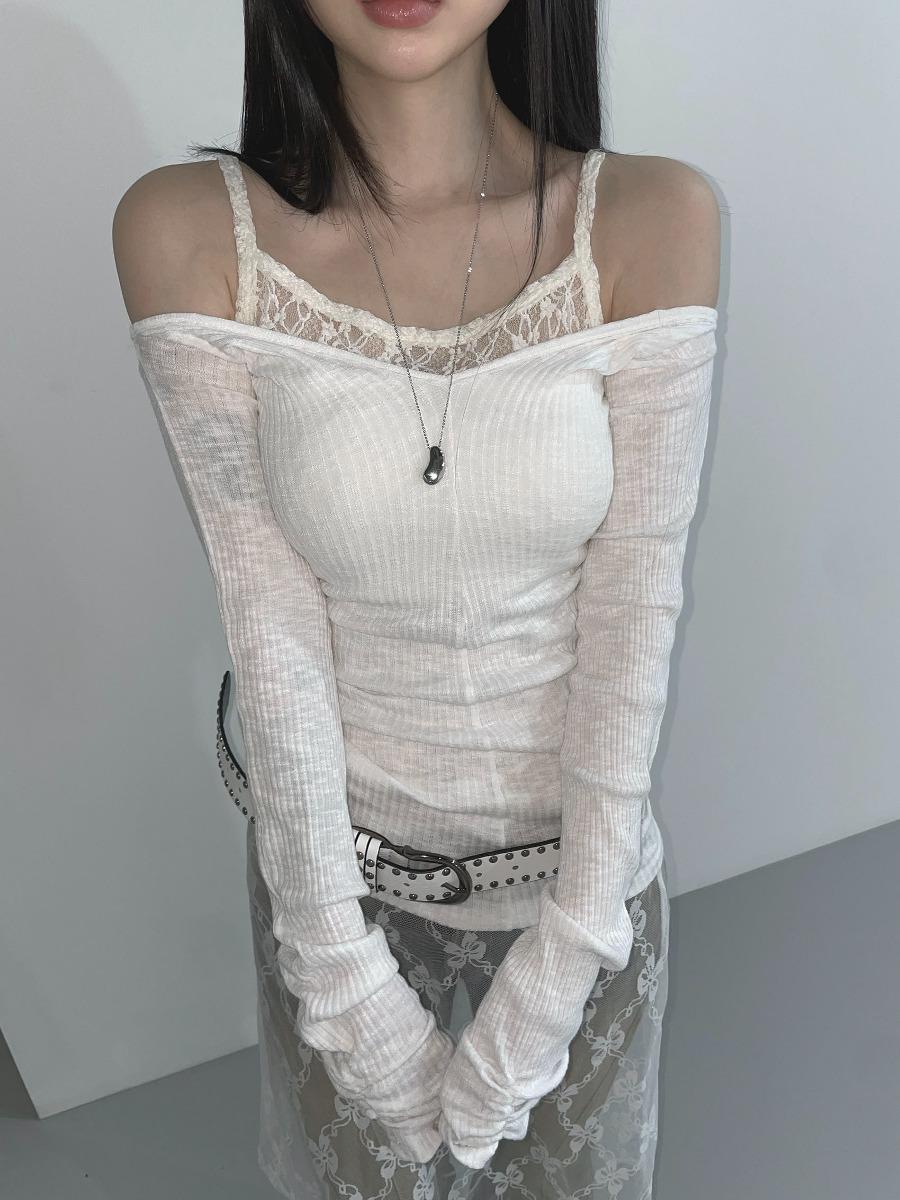 wake lace top(4 color)