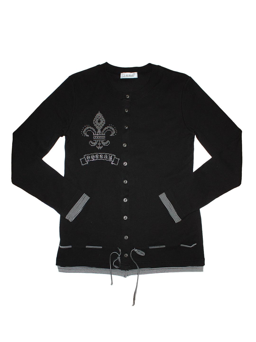 E.E RIBBON CARDIGAN - BLACK