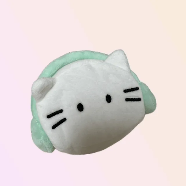 귀요미 양면 헤드셋 고양이 동전지갑 동전파우치 카드지갑 친구선물 우정 가방걸이 키링