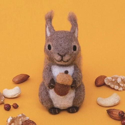 하마나카 양모펠트 다람쥐 DIY
