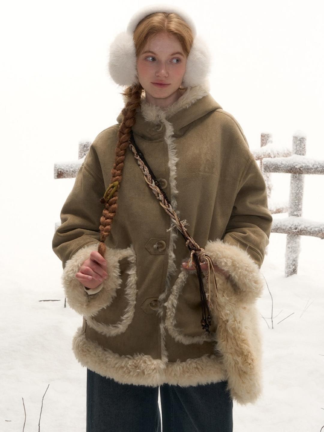 LOLOL Secret Realm Dual-Sided Suede Fleece Jacket (2color)