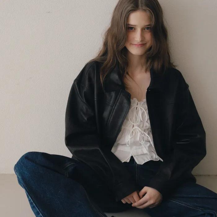 Italian Vegetable Lambskin Leather Jacket