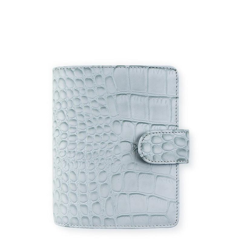 Classic Croc Pocket Leather Organiser - Silver Mist / 2025 JAN-DEC