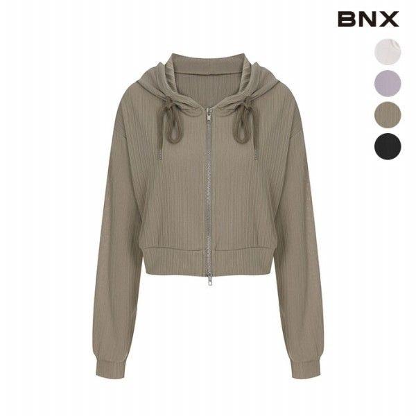 [하프클럽]여성 크롭 후드 투웨이 집업 점퍼